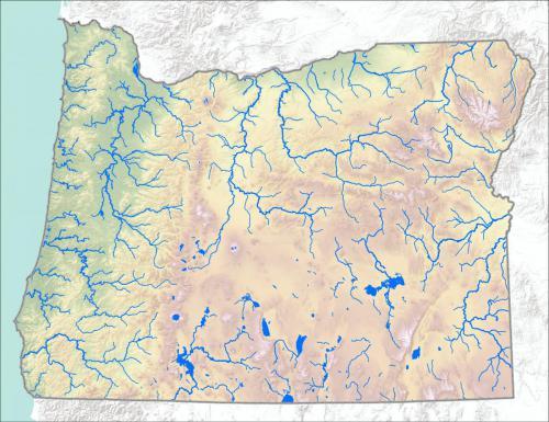 Oregon Relief Map